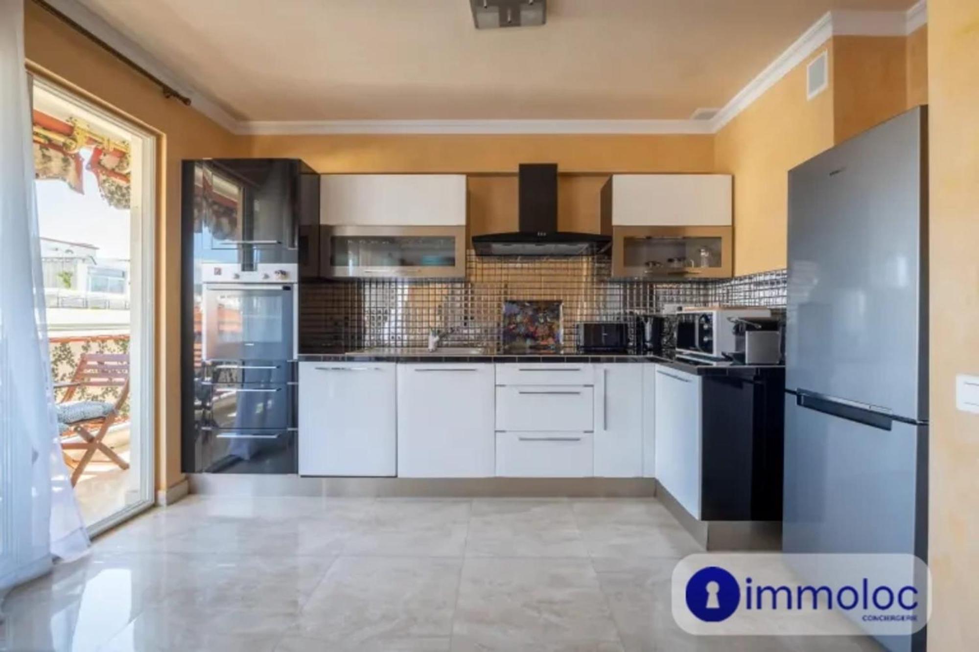 Air-Conditioned Apartment With Terrace Sea View Ницца Экстерьер фото