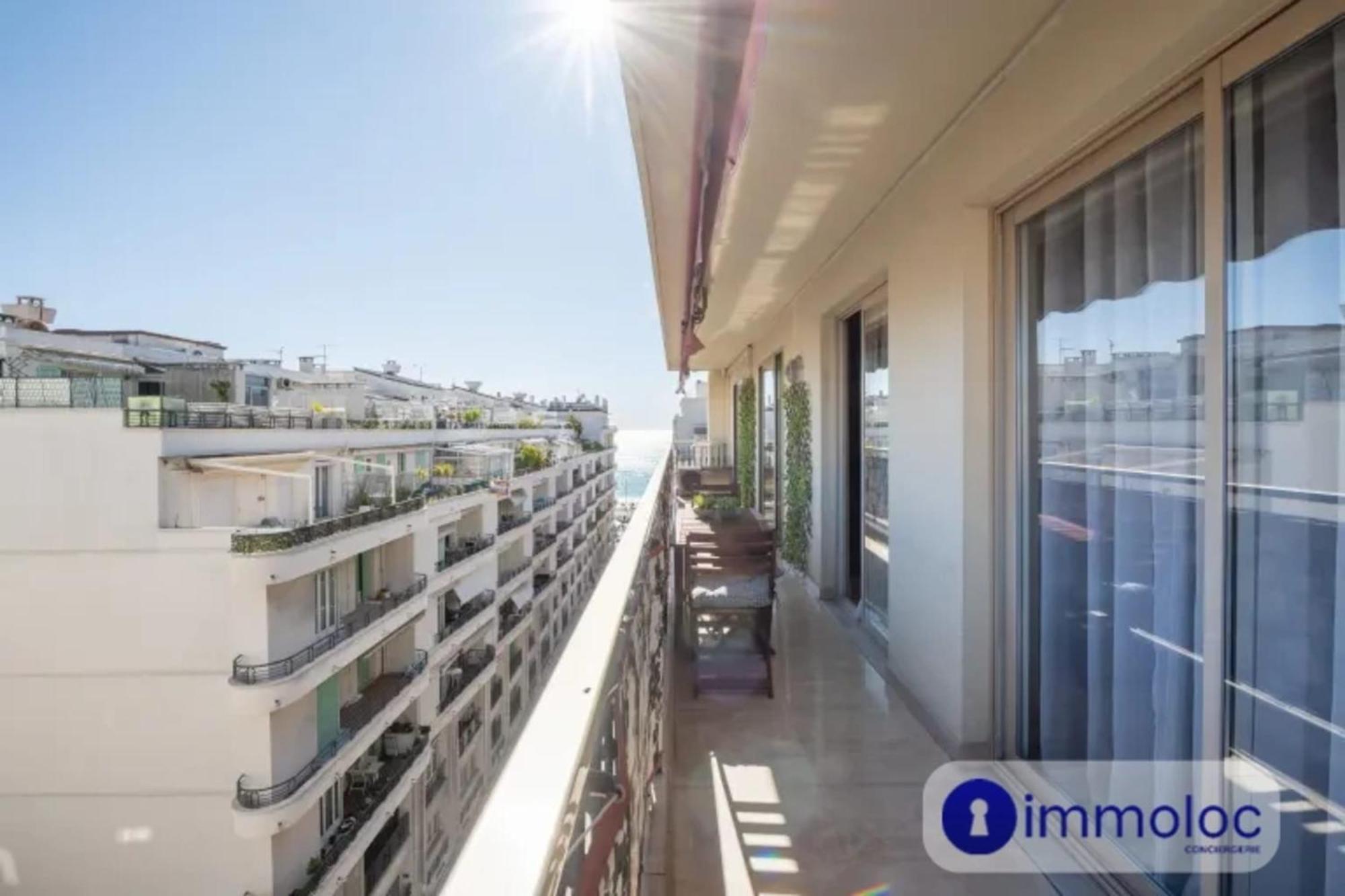 Air-Conditioned Apartment With Terrace Sea View Ницца Экстерьер фото