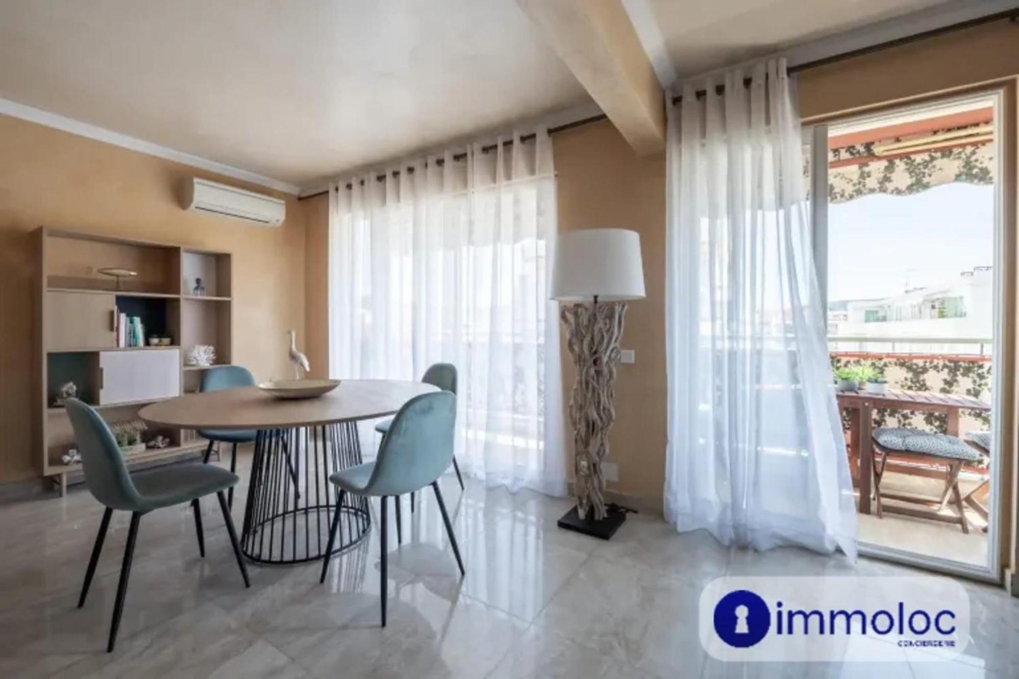 Air-Conditioned Apartment With Terrace Sea View Ницца Экстерьер фото